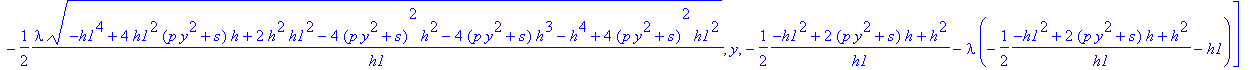 FU := [1/2*(-h1^4+4*h1^2*(p*y^2+s)*h+2*h^2*h1^2-4*(...