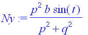 Ny := 1/(p^2+q^2)*p^2*b*sin(t)